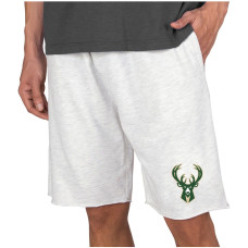 Milwaukee Bucks Concepts Sport Mainstream Terry basketball Shorts - Cream