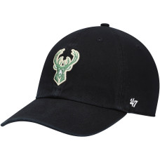 Milwaukee Bucks '47 Logo Clean Up Adjustable Hat - Black