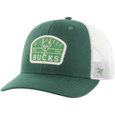 Milwaukee Bucks '47 Semi Patch Trucker Adjustable Hat - Hunter Green