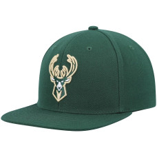 Milwaukee Bucks Mitchell & Ness Ground 2.0 Snapback Hat - Hunter Green