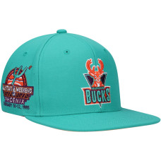 Milwaukee Bucks Mitchell & Ness Hardwood Classics 1995 NBA All-Star Weekend Desert Snapback Hat - Turquoise
