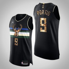 Milwaukee Bucks Bobby Portis Authentic Python Skin 2021 Exclusive Edition Jersey Black