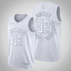 Milwaukee Bucks Brian Winters #32 Platinum Limited Glory Retired White Jersey