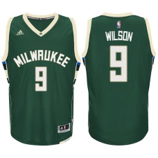 D.J. Wilson Milwaukee Bucks #9 Road Green New Swingman Jersey