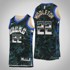 Milwaukee Bucks Khris Middleton #22 Green Select Series Jersey
