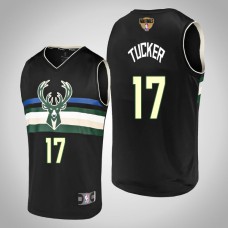 Bucks P.J. Tucker Men's 2021 NBA Finals Statement Edition Jersey Black