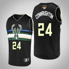 Bucks Pat Connaughton Men's 2021 NBA Finals Statement Edition Jersey Black