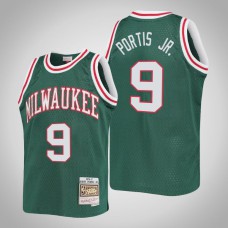 Youth Milwaukee Bucks Bobby Portis Jr. #9 Green 1970-71 Hardwood Classics Jersey