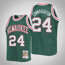 Youth Milwaukee Bucks Pat Connaughton #24 Green 1970-71 Hardwood Classics Jersey